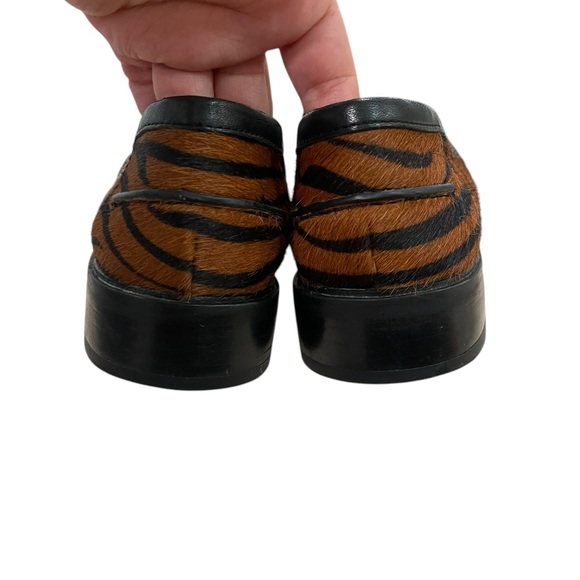 Franco Sarto A-Irena 2 Animal Print Leo Upper Leather Loafers Women Size 7M - Picture 3 of 11